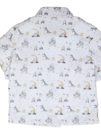 GYMP Shirt Daniel / White-green