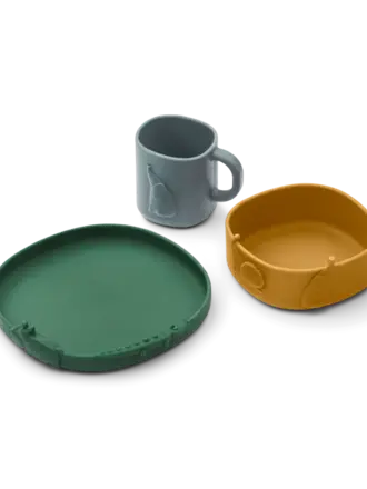 Liewood Kine Tableware Set / Golden caramel mix