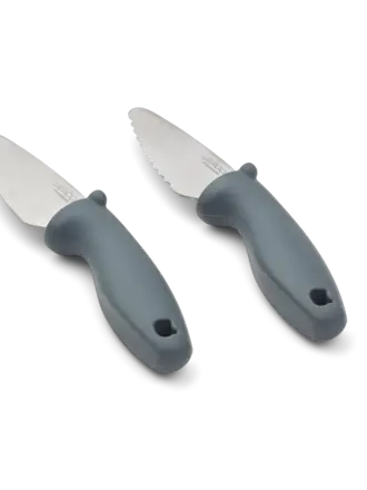 Liewood Perry cutting knife set / Whale blue