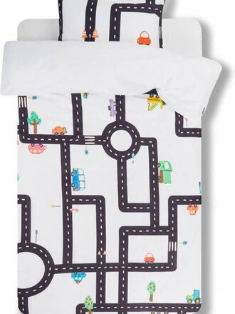Clay Traffic | NL 140 x 200/220 cm | incl. kussensloop 60 x 70 cm €69.95 - F