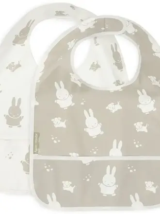 Jollein Slab Waterproof Miffy&Snuffy Olive Green (2pack)