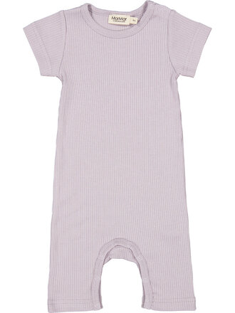 MarMar Copenhagen Summer Rompy, Modal, Romber, Baby Unisex / Plum Dust Maat 74