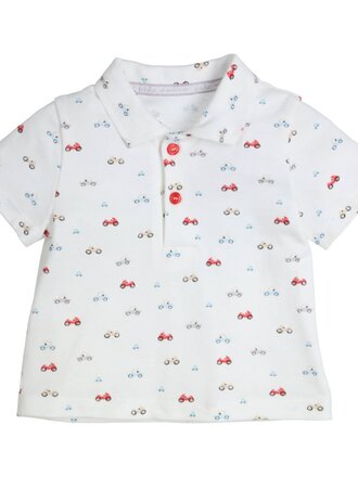 GYMP Polo Smart/  White - Multi / 353-4156-20 74/9m