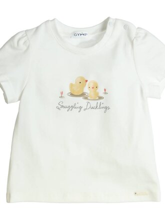 GYMP T-shirt Aerobic/  Off White - Yellow / 353-4234-10