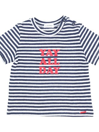 GYMP T-shirt Hook/  Navy - White / 353-4383-20 68/6m