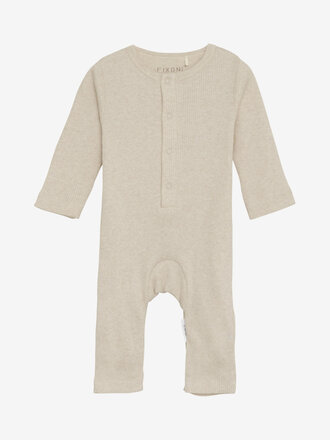 Fixoni Romper LS Rib / Tapioca