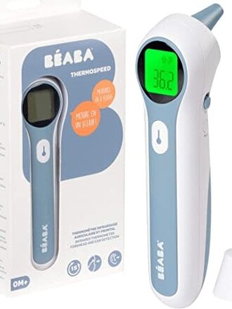 Beaba Thermospeed - Thermometre infrarouge auriculaire et frontal