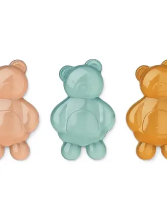 Liewood Kayden Mr Bear Reusable Lunchbox Cooler 3-Pack Mustard mix