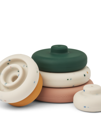 Liewood Dag Printed Stacking tower Splash dots / Sea  shell