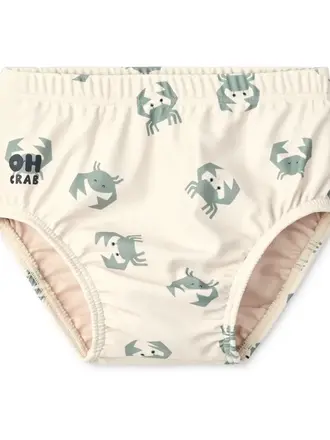 Liewood Anthony Baby Printed Swim Pants Crab / Sandy
