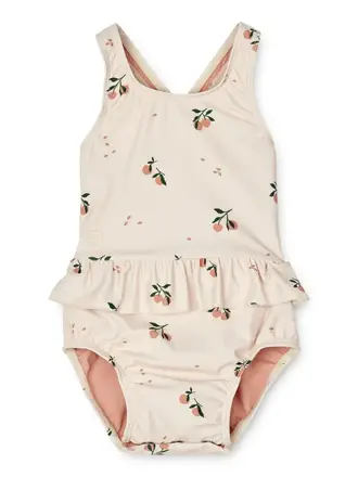 Liewood Amina Baby Printed Swimsuit Peach / Sea shell