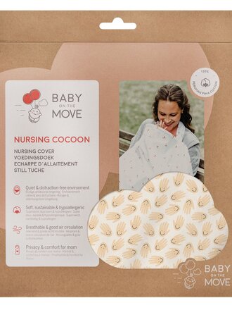 Baby on the move Nursing Cover / Happy Hands