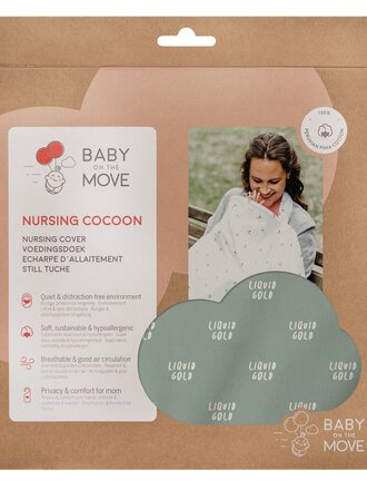 Baby on the move Nursing Cover / Liquid Gold
