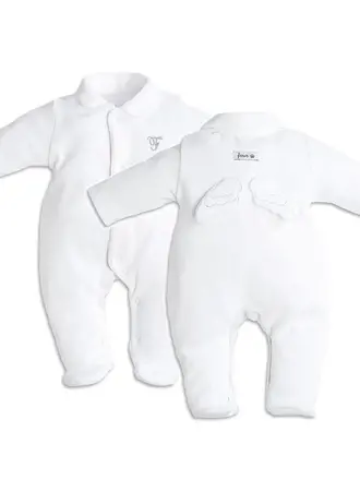 My First Collection rompersuit   ANGEL ESSENTIALS WHITE