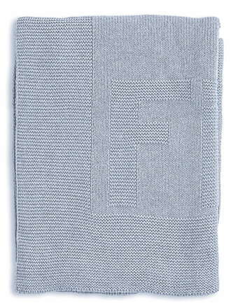 My First Collection blanket knitwear LIAM ESSENTIALS AZZURO