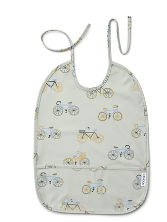 Liewood Lai Bib - Bicycle Cloud blue