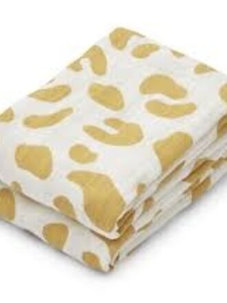 Liewood Lewis muslin cloth 2-pack - Leo / Jojoba