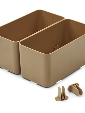 Liewood Jamal Storage System L 2-Pack - Oat