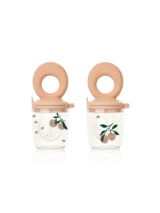 Liewood Miranda Food Feeder 2-Pack / Peach / Sea shell