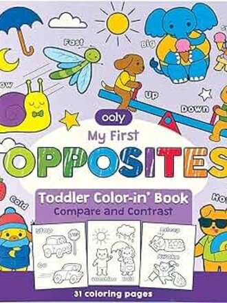 Ooly Toddler Coloring Book - My First Opposites
