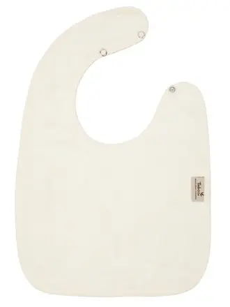 Timboo BIB 26x38cm press studs Double / Daisy White