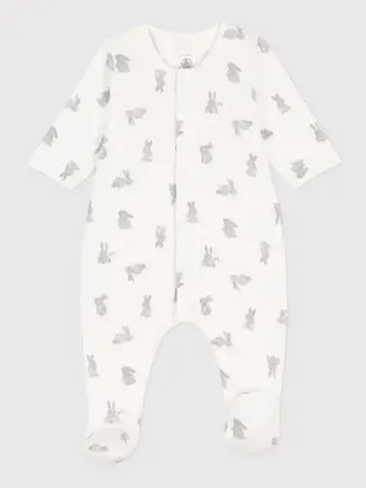 Petit Bateau DORS BIEN ZIPPE MARSHMALLOW/GRIS A0ASK