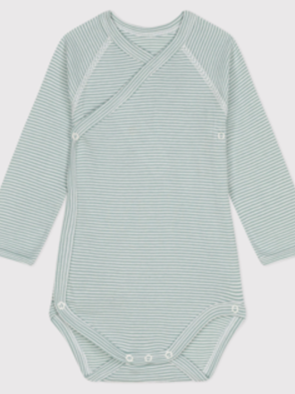 Petit Bateau BODY NAISSANCE ML PAUL/MARSHMALLOW A09SP