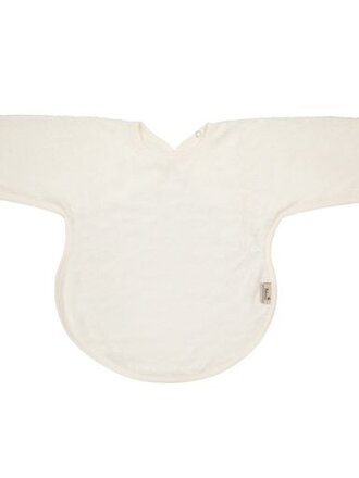 Timboo BIB with sleeves press studs / Daisy White
