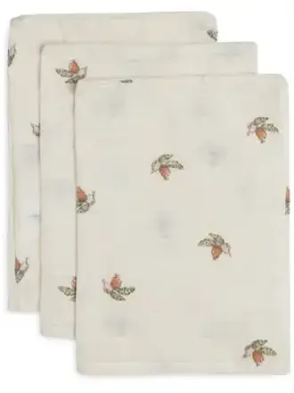 Jollein Washandje Hydrofiel Rosehip - 3 Stuks