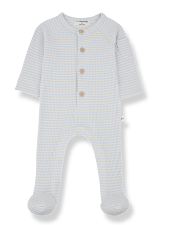 1+ in the family GUIM jumpsuit w/feet misty-blue