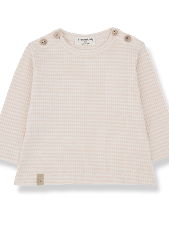 1+ in the family OT l.sleeve t-shirt nude