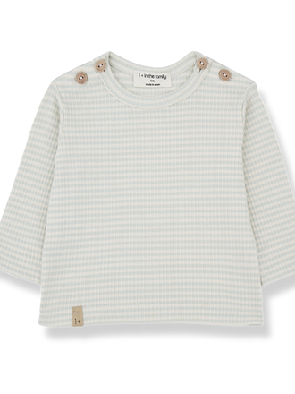 1+ in the family OT l.sleeve t-shirt pale-aqua