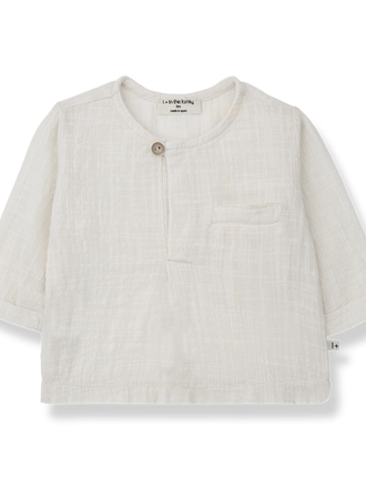1+ in the family GERMAN l.sleeve shirt off-white Maat 9 maand