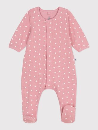 Petit Bateau Bodyjama roos met hartjes A0CIO