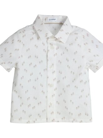 GYMP Shirt Cas White - Beige 361-5210-20