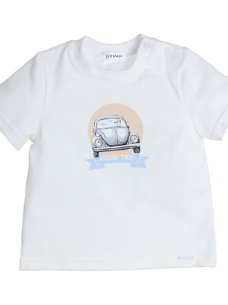 GYMP T-shirt Aerobic Road trip White 353-5289-20