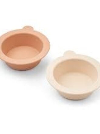 Liewood Peony Suction Bowl 2-Pack / Tuscany rose / Apple blossom