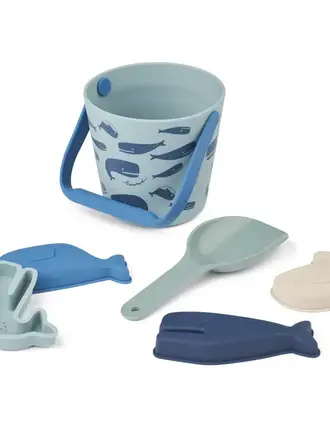 Liewood Gilma Ocean Beach Set Ocean / Pure sky