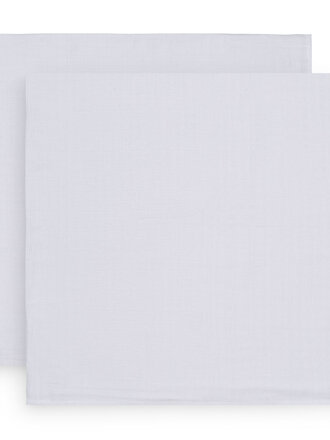 Jollein Multidoek Bamboe large 115x115cm wit (2 pack)