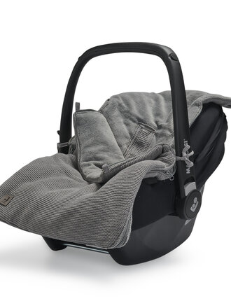 Jollein Voetenzak Groep 0+ 3/5 punts Basic Knit stone grey