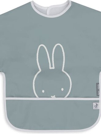 Jollein Slab Waterproof met Mouw Miffy Peekaboo Sea Green