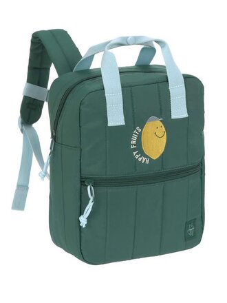 Lassig Mini Square Backpack Little Gang Lemon  dark green