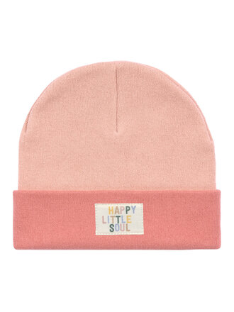 Lassig Beanie GOTS peach/sugar coral