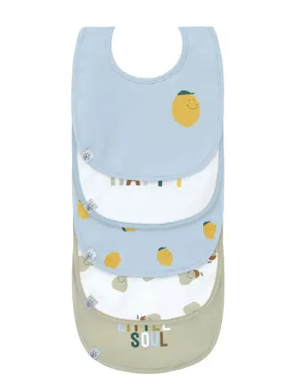 Lassig Value Pack Bib 5 pcs Happy Fruits Lemon