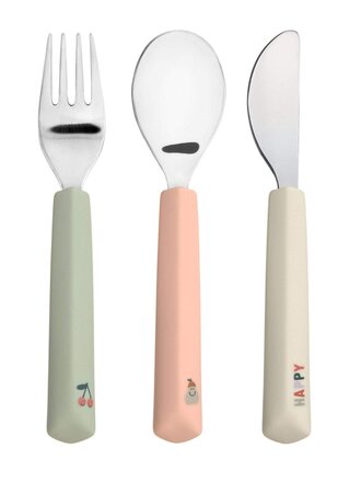 Lassig Cutlery 3 pcs Happy Fruits