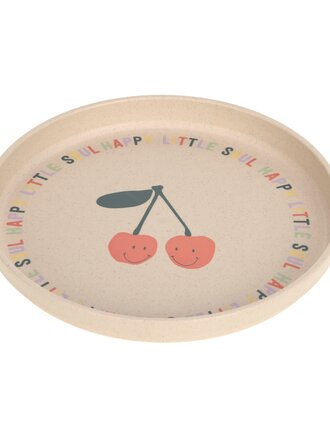 Lassig Plate PP/Cellulose Happy Fruits Cherry