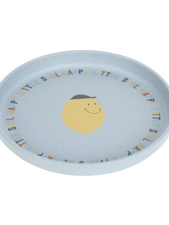 Lassig Plate PP/Cellulose Happy Fruits Lemon