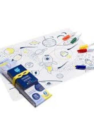 Super Petit Kit SPACE: 1 silicone mat + 5 markers