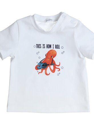 GYMP T-Shirt Playing Guitar / White