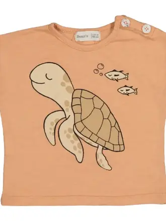 Bean's Barcelona BEACH- Turtle T-Shirt Apricot